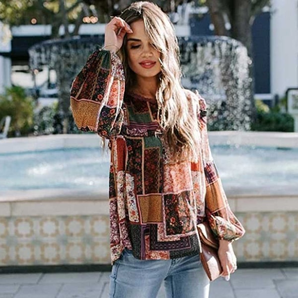 Alternative view of Large Floral Print Blouse