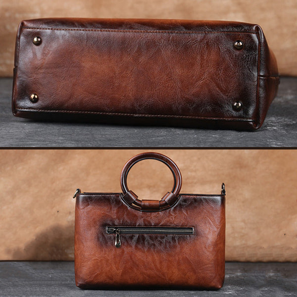 Leather Flower Bag - Image 3