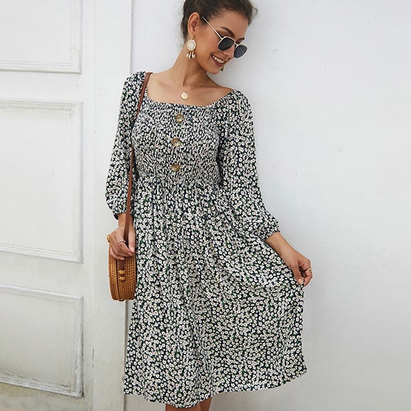 Long Dress Floral Pattern - Image 5