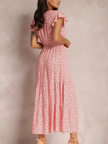 Long Elegant Floral Dress - Image 3