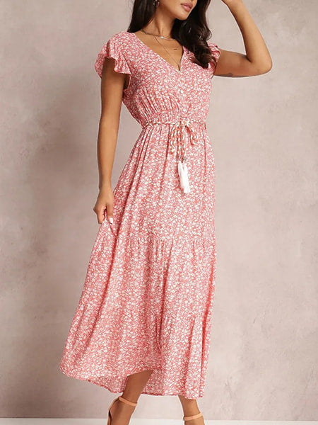Alternative view of Long Elegant Floral Dress