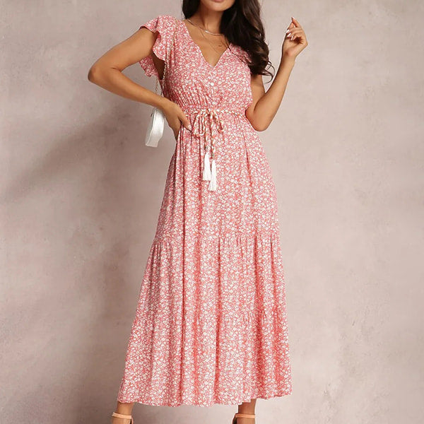 Long Elegant Floral Dress