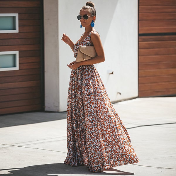 Long Floral Boho Dress - Image 3