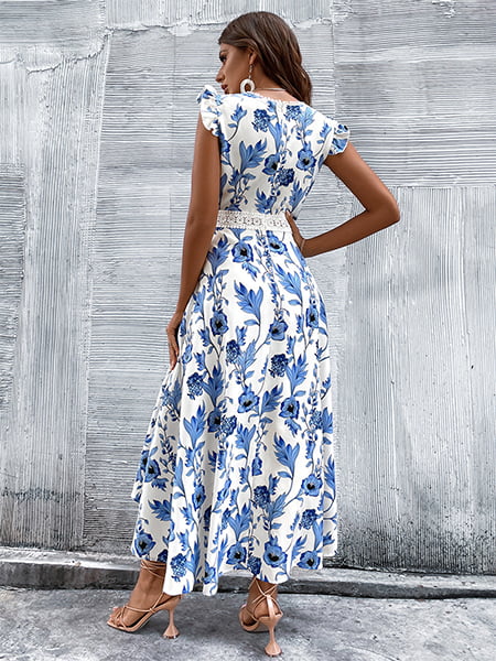 Long Floral Cocktail Dress - Image 4