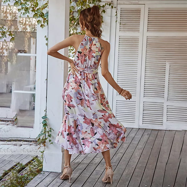 Long Floral Dress Fashion - Image 3