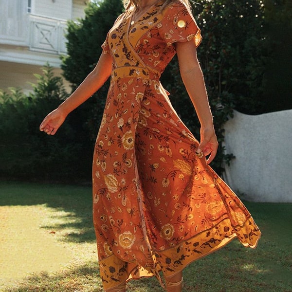 Alternative view of Long Floral Dress Vintage