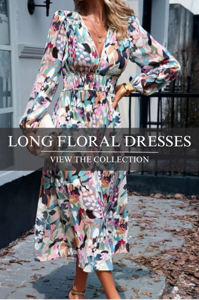Long floral dresses