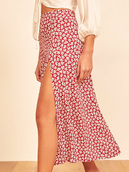 Alternative view of Long Floral Flowy Skirt