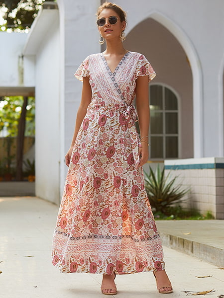 Alternative view of Long Floral Hippie Dress