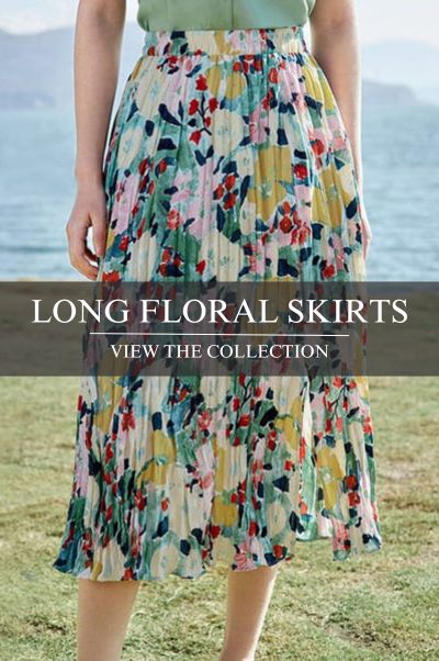 Long floral skirts
