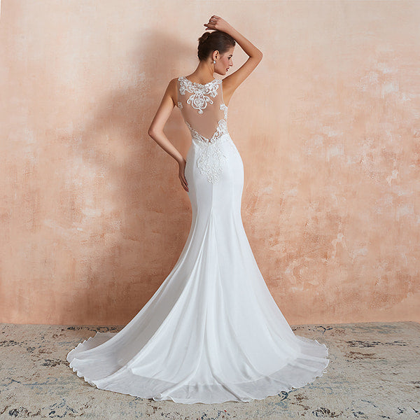 Long Floral Wedding Dress - Image 3