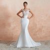 Long Floral Wedding Dress