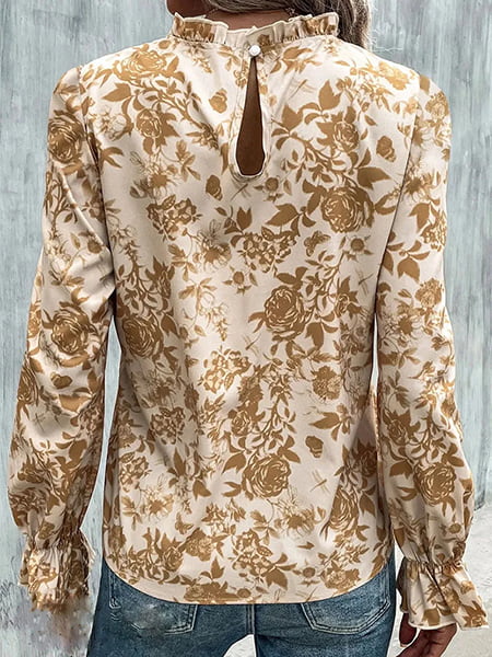 Long Sleeve Floral Blouse - Image 4
