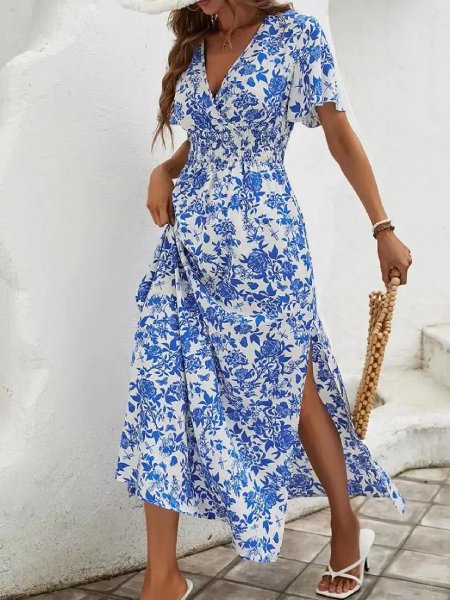 Alternative view of Long White Dress Floral