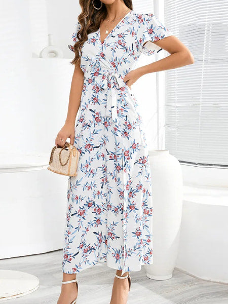 Alternative view of Long Wrap Dress Floral