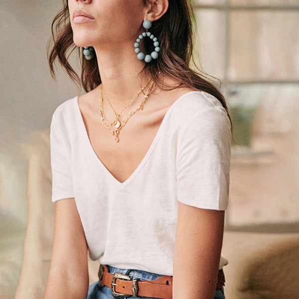 Alternative view of Low-cut Floral Blouse