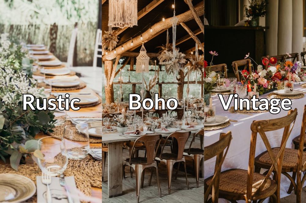 Match your outfit to the floral wedding