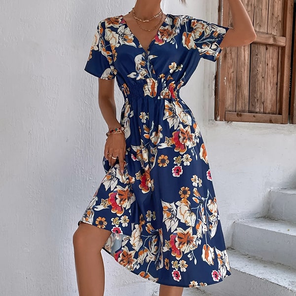 Mid-long Floral Summer Dress
