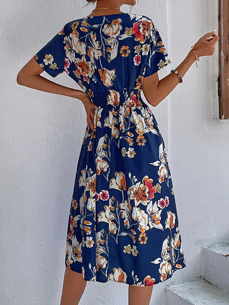 Mid-long Floral Summer Dress - Image 4