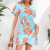 Natural Floral Dress