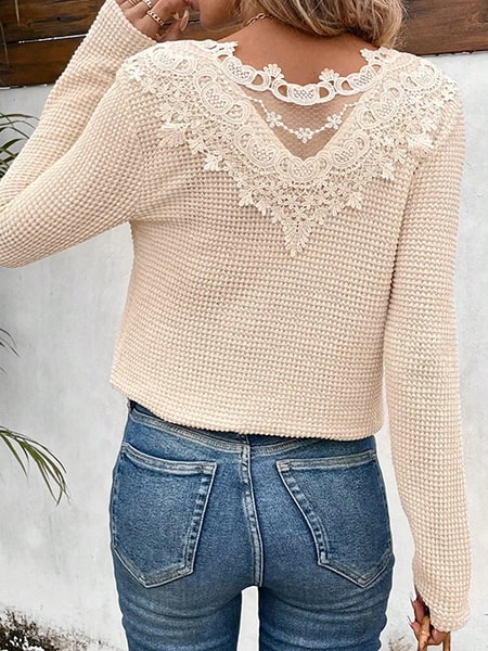 Open-Back Floral Sweater - Image 3