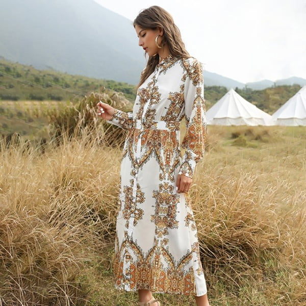 Oriental Floral Dress - Image 3