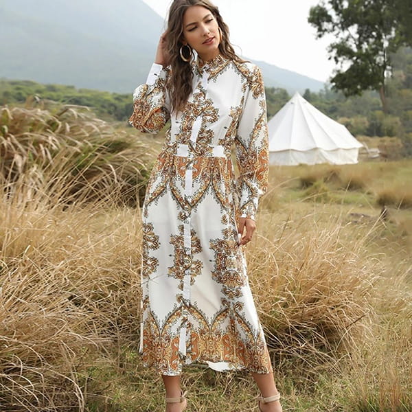 Oriental Floral Dress