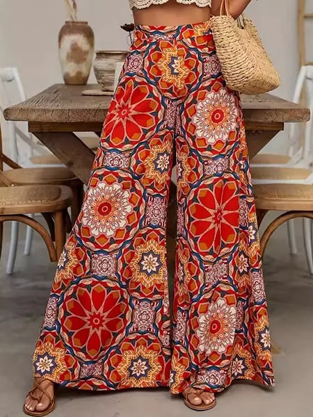 Palazzo Pants Floral - Image 3