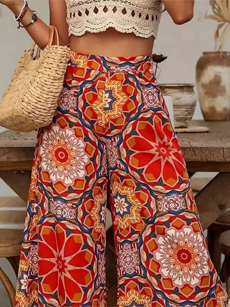 Palazzo Pants Floral - Image 4