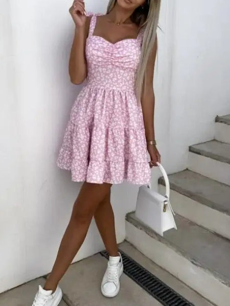 Alternative view of Pink Floral Short Dress