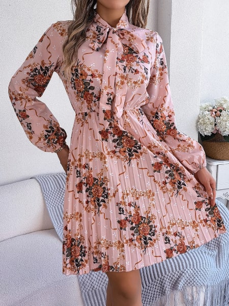 Alternative view of Pink Long Floral Dress