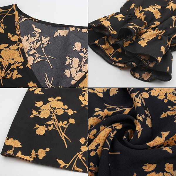 Plus Size Short Floral Dress - Image 5