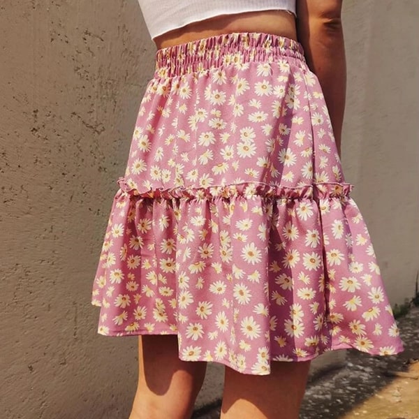 Polyester Floral Skirt - Image 3