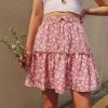 Polyester Floral Skirt