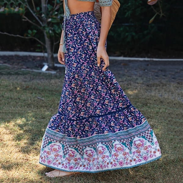 Alternative view of Purple Floral Skirt