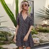 Rock-style Floral Dress