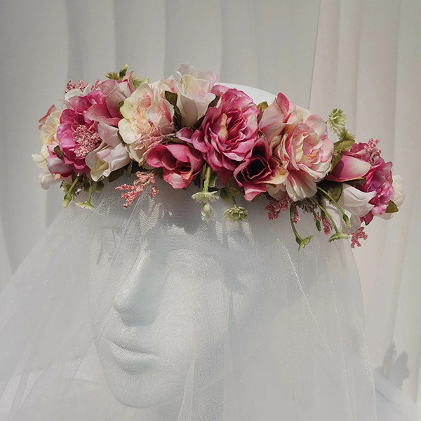 Alternative view of Rose Flower Crown
