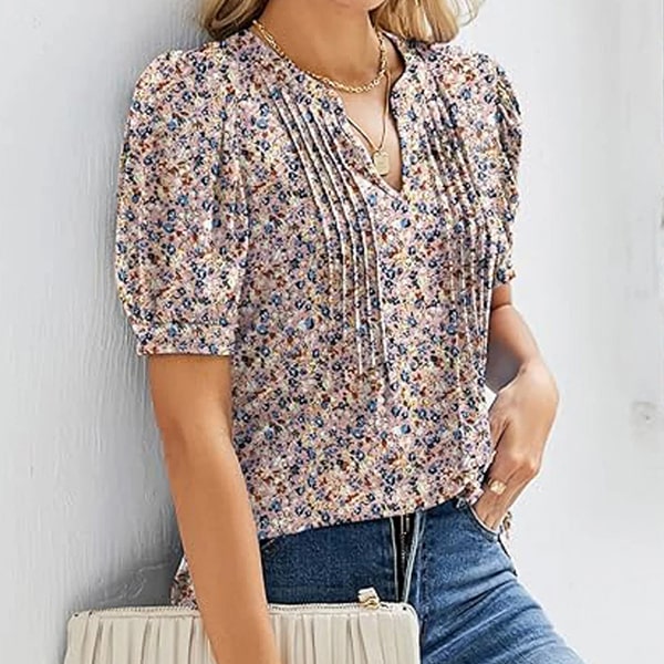 Rustic Floral Blouse