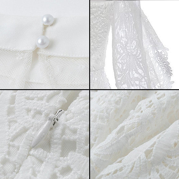 Sheer Floral Lace Tunic - Image 5