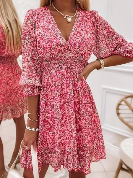 Alternative view of Short Floral Dress Style