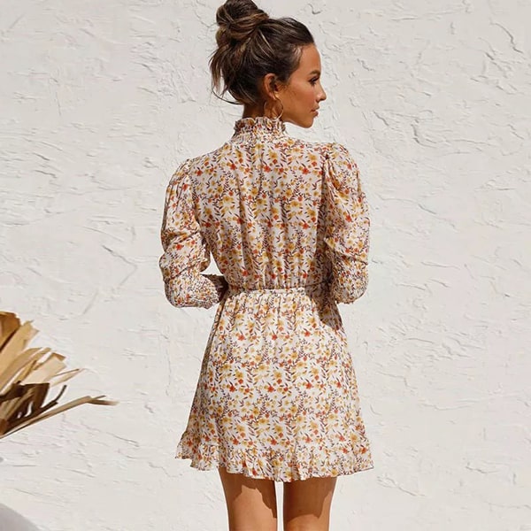 Short Floral Spring Dress - Image 5