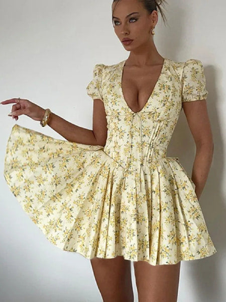 Alternative view of Short Skater Floral Dress