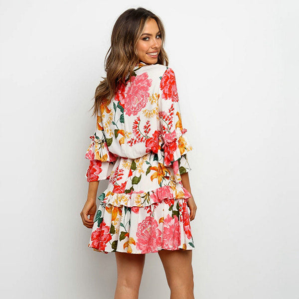 Alternative view of Short Summer Floral Dress