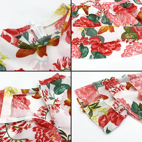 Short Summer Floral Dress - Image 4
