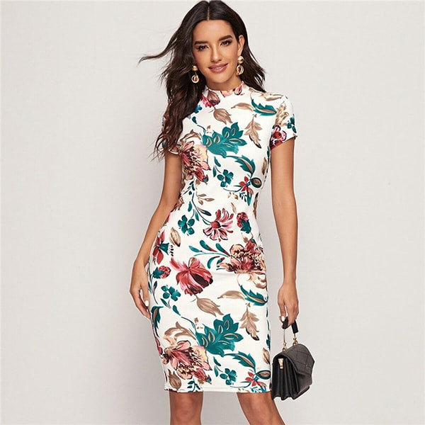 Alternative view of Short Tight Floral Dress