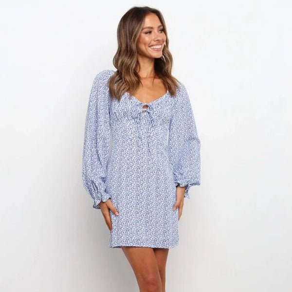 Alternative view of Straight-cut Short Floral Dress