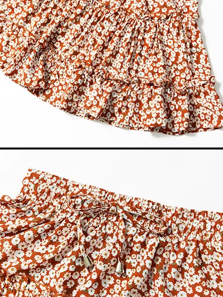 Summer Floral Mini Skirt - Image 3