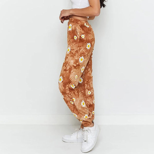 Sunflower Print Pants - Image 4