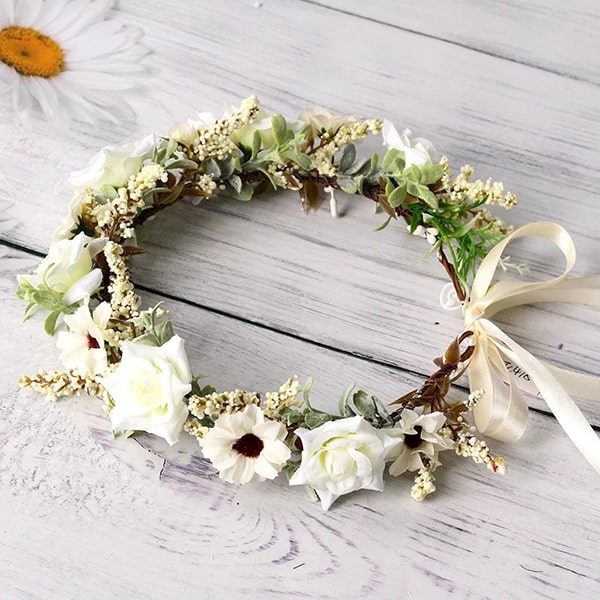 Alternative view of Wedding Flower Crown Bohemian