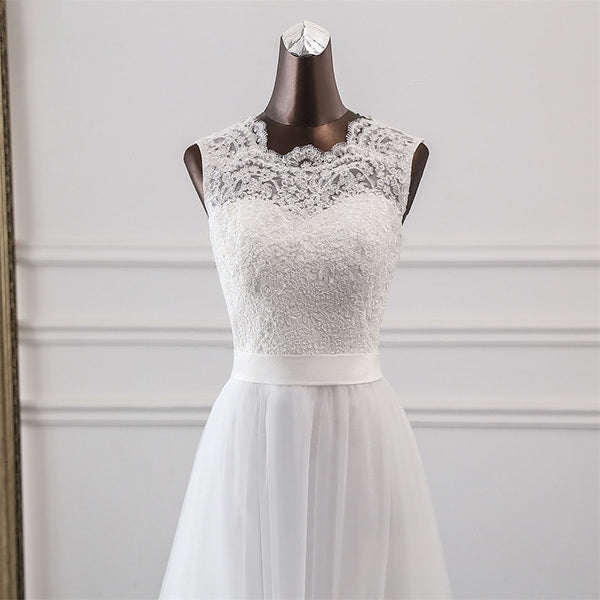 Alternative view of White Floral Dress for Wedding